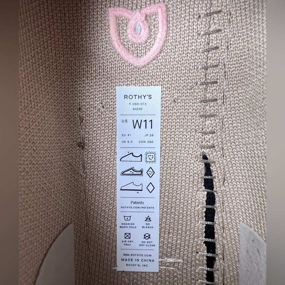 Rothy’s The Driver Loafers in Sesame Cream Tan Beige Flat Slip On Shoes Size 11 - Picture 6 of 14